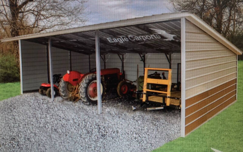 2023 Eagle Loafing Shed for sale at M&L Auto, LLC in Clyde NC