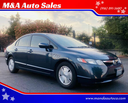 2008 Honda Civic for sale at M&A Auto Sales in Sacramento CA