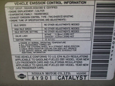 2001 Nissan Maxima GLE