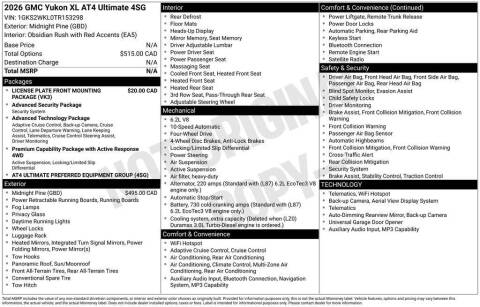 2026 GMC Yukon XL AT4 Ultimate