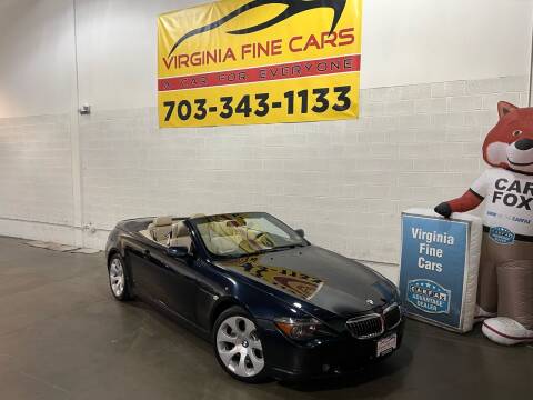 2007 BMW 6 Series for sale at Virginia Fine Cars in Chantilly VA