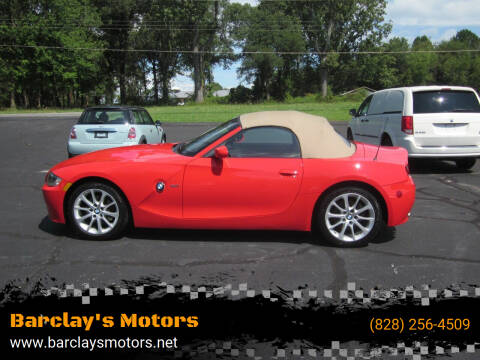 2006 BMW Z4 for sale at Barclay's Motors in Conover NC