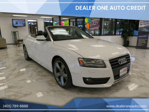 2012 Audi A5 for sale at Dealer One Auto Credit in Oklahoma City OK