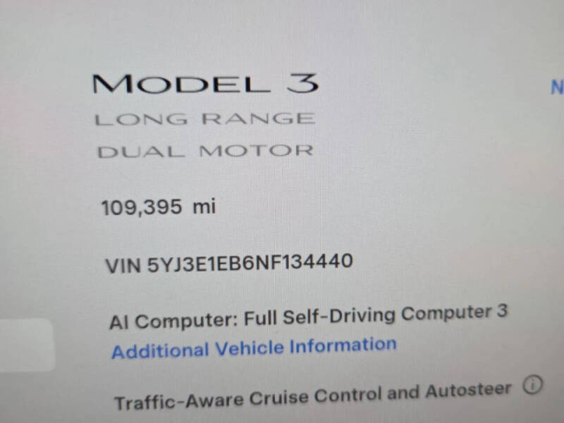 2022 Tesla Model 3 Long Range