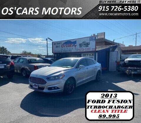 2013 Ford Fusion for sale at Os'Cars Motors in El Paso TX