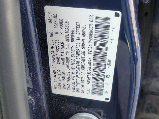 2006 Honda Accord LX Special Edition