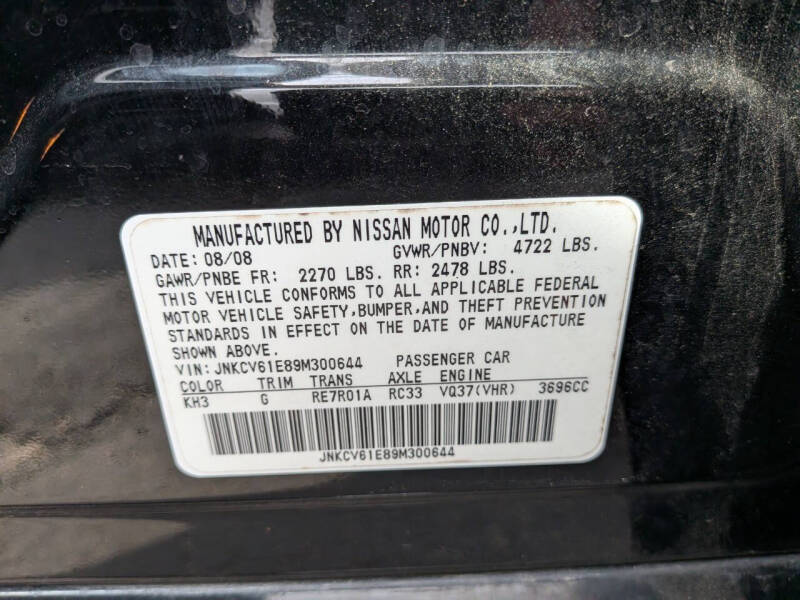 2009 Infiniti G37 Sedan Journey