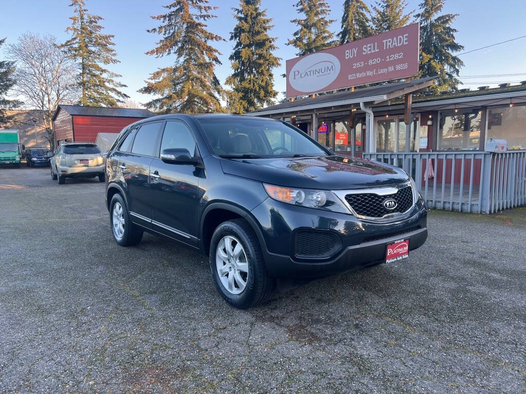 2013 Kia Sorento for sale at PLATINUM AUTO SALES INC in Lacey, WA