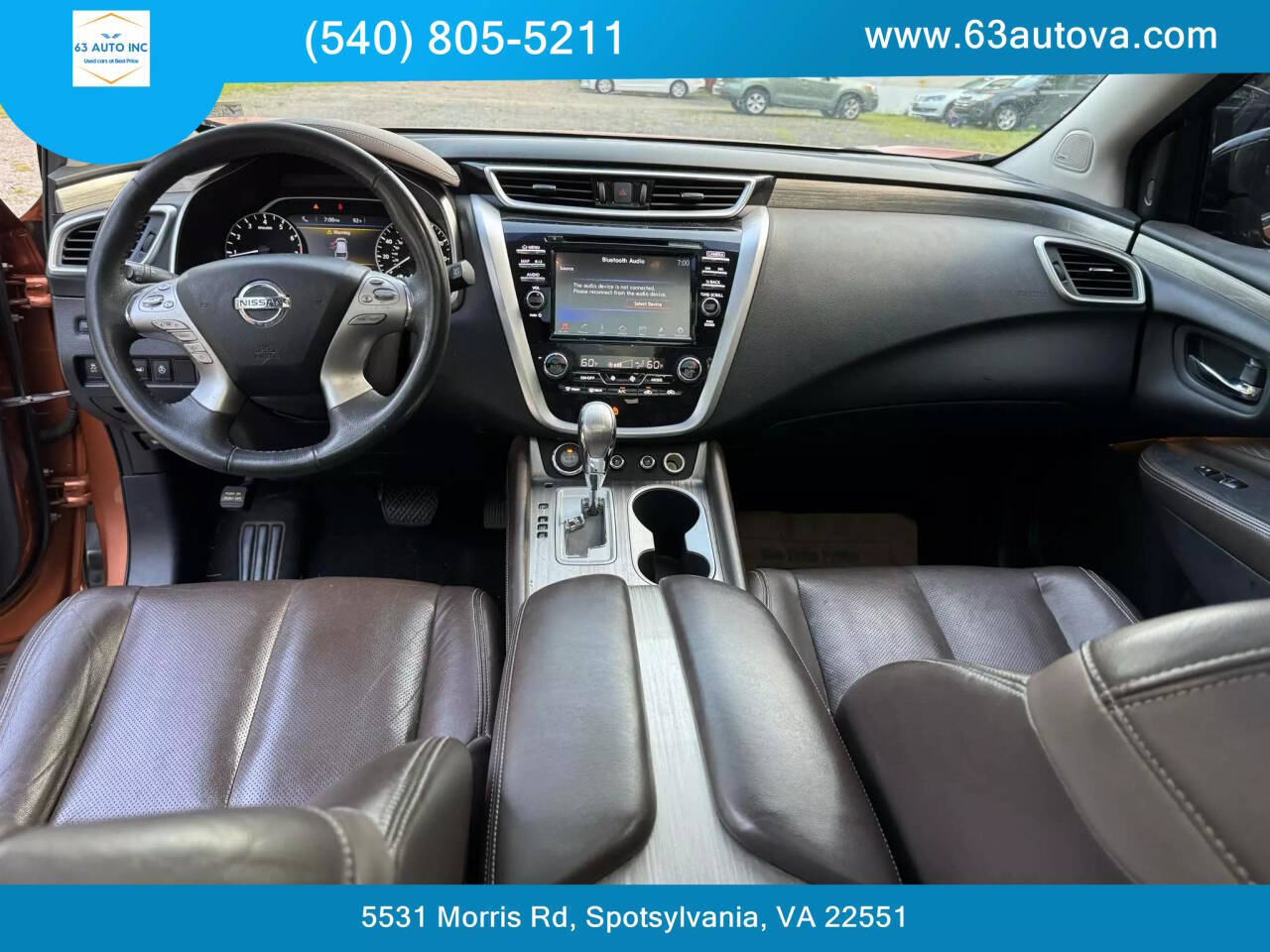 2015 Nissan Murano for sale at 63 Auto Inc in Spotsylvania, VA