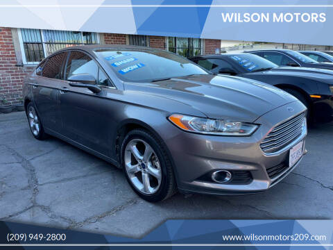 2014 Ford Fusion for sale at WILSON MOTORS in Stockton CA