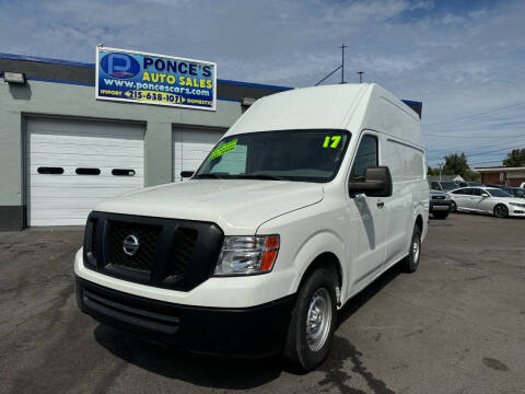 2017 Nissan NV for sale at Ponce's Auto Sales in Bensalem PA