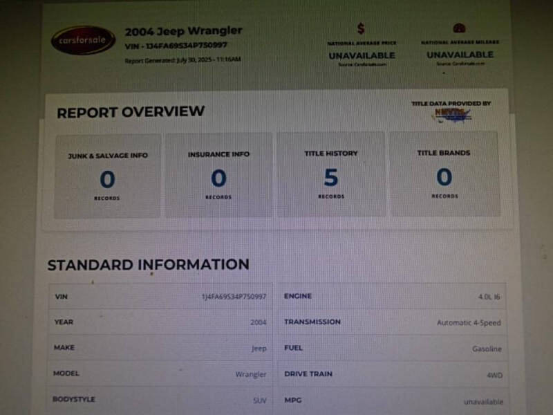 2004 Jeep Wrangler Rubicon