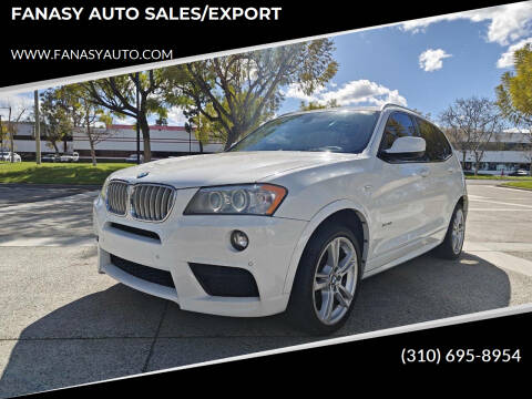 2014 BMW X3 for sale at FANASY AUTO SALES/EXPORT in Yorba Linda CA
