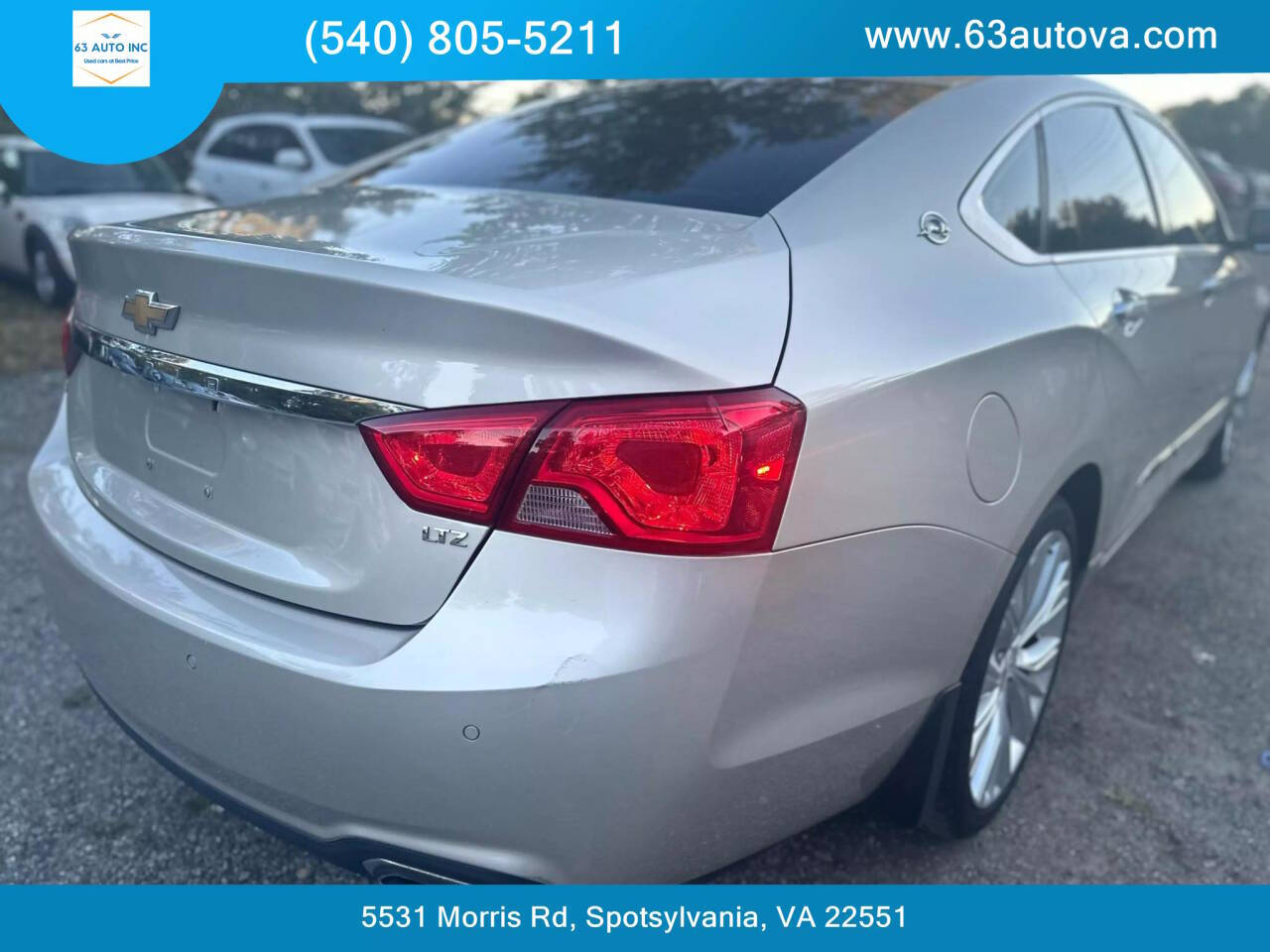 2015 Chevrolet Impala for sale at 63 Auto Inc in Spotsylvania, VA