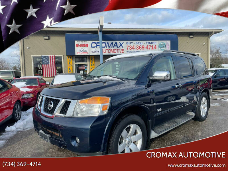 2008 Nissan Armada for sale at Cromax Automotive in Ann Arbor MI