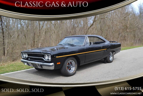 1970 Plymouth Roadrunner for sale at CLASSIC GAS & AUTO in Cleves OH