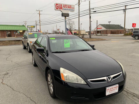 2007 Honda Accord for sale at Gia Auto Sales in East Wareham MA