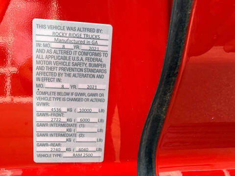 2021 RAM 2500 Big Horn