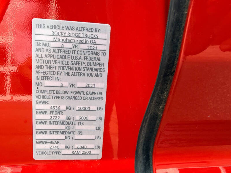 2021 RAM 2500 Big Horn