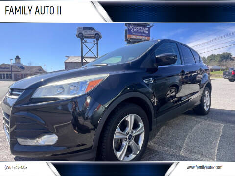 2015 Ford Escape for sale at FAMILY AUTO II in Pounding Mill VA