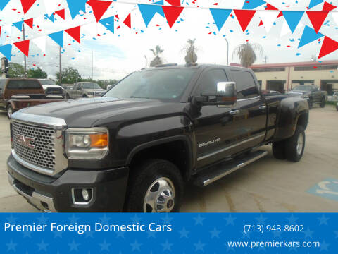 2015 GMC Sierra 3500HD for sale at Premier Foreign Domestic Cars in Houston TX