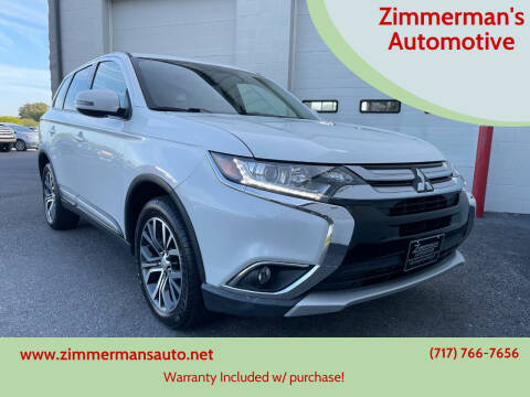 2018 Mitsubishi Outlander for sale at Zimmerman's Automotive in Mechanicsburg PA
