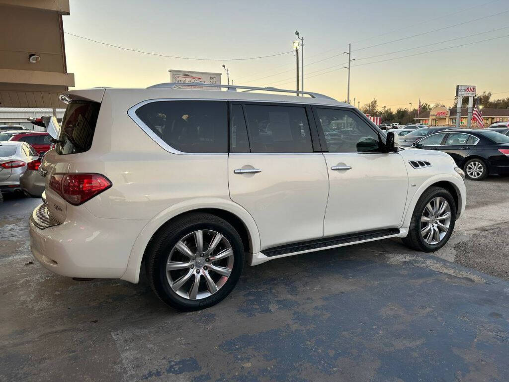 2014 INFINITI QX80 for sale at Caspian Auto Sales in Oklahoma City, OK