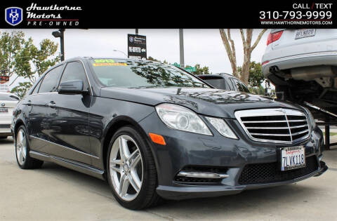 2013 Mercedes-Benz E-Class for sale at Hawthorne Motors Pre-Owned in Lawndale CA