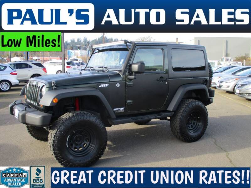 2012 Jeep Wrangler for sale at Paul's Auto Sales in Eugene OR