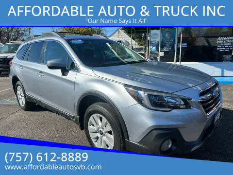 2019 Subaru Outback for sale at AFFORDABLE AUTO & TRUCK INC in Virginia Beach VA
