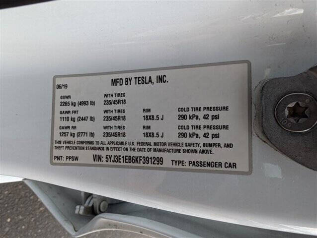 2019 Tesla Model 3 Long Range