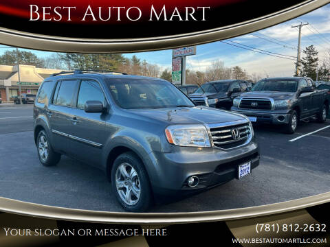 2012 Honda Pilot for sale at Best Auto Mart in Weymouth MA