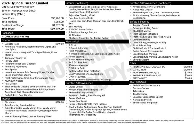 2024 Hyundai Tucson Limited