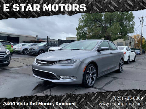 2015 Chrysler 200 for sale at E STAR MOTORS in Concord CA