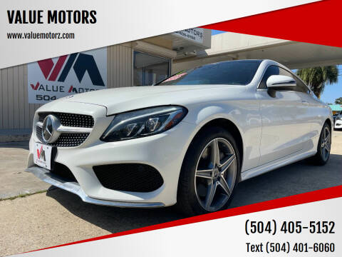 2018 Mercedes-Benz C-Class for sale at VALUE MOTORS in Kenner LA