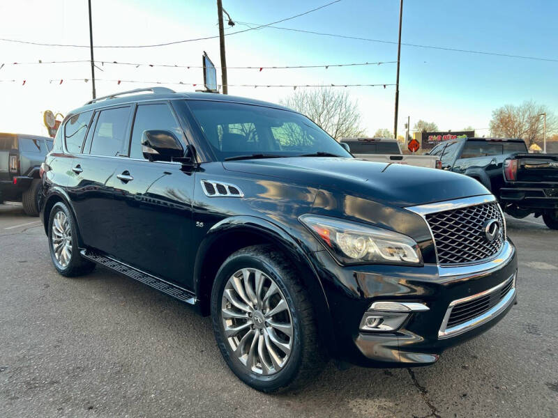 2015 Infiniti QX80 for sale at Lion's Auto INC in Denver CO