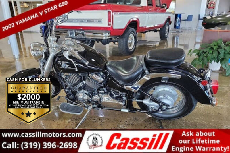 2002 yamaha v hot sale star 650 value