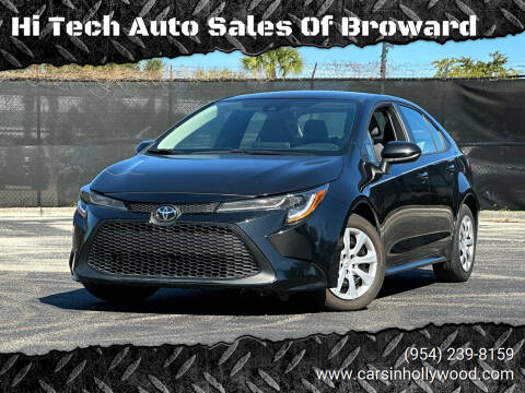 2021 Toyota Corolla for sale at Hi Tech Auto Sales Of Broward in Hollywood FL