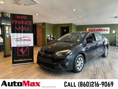 2016 Toyota Corolla for sale at AutoMax in West Hartford CT