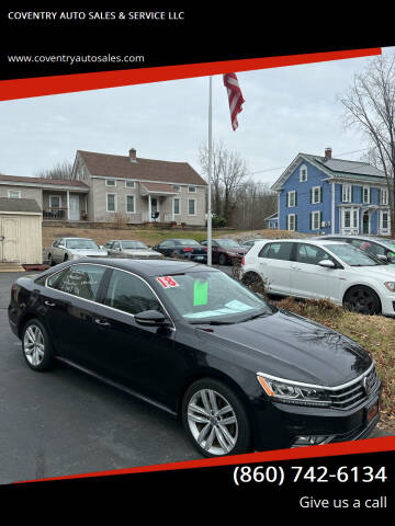 2018 Volkswagen Passat for sale at COVENTRY AUTO SALES & SERVICE LLC in Coventry CT