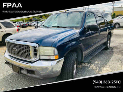 2003 Ford Excursion for sale at FPAA in Fredericksburg VA