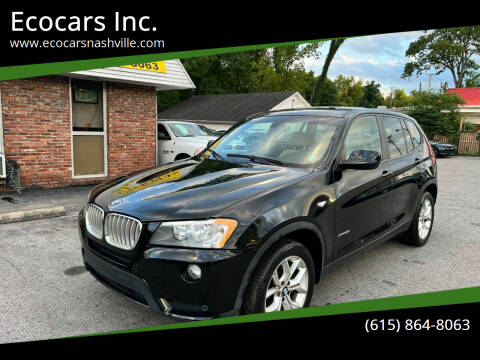 2013 BMW X3 for sale at Ecocars Inc. in Nashville TN