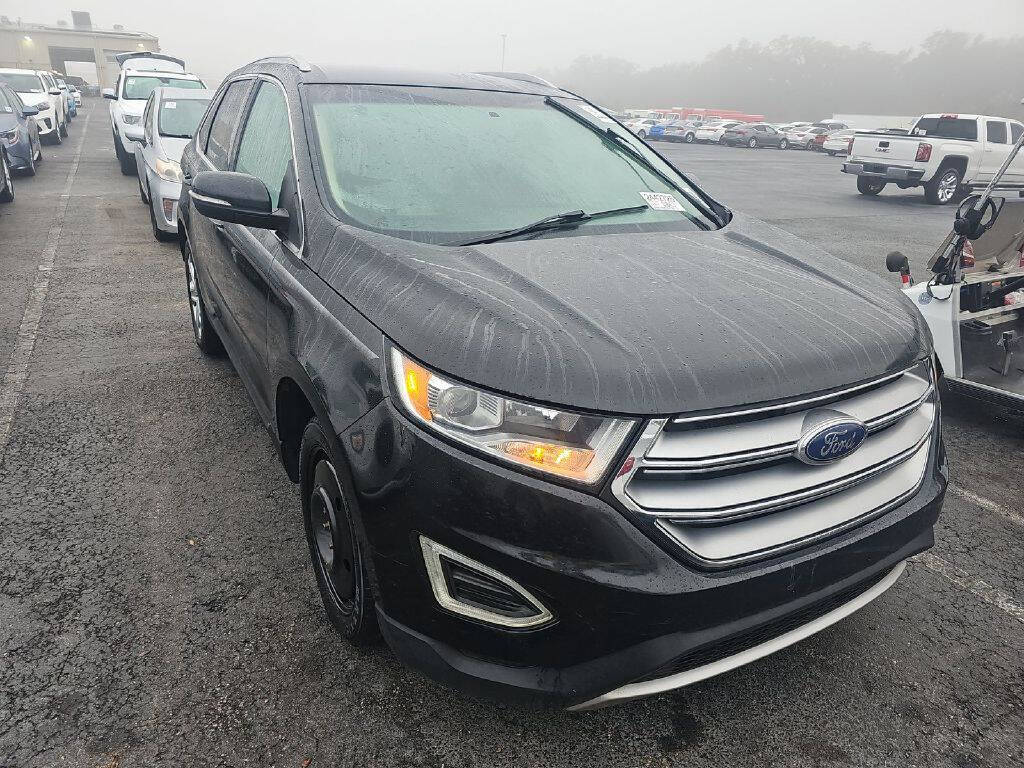 Black 2015 Ford Edge Titanium AWD Titanium 4dr Crossover 2