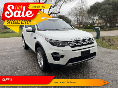 2017 Land Rover Discovery Sport for sale at CARWIN in Katy TX