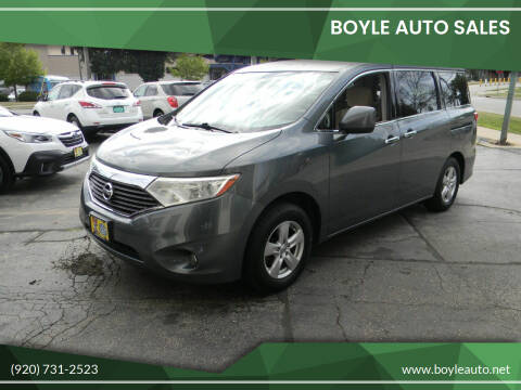 2012 Nissan Quest for sale at Boyle Auto Sales in Appleton WI