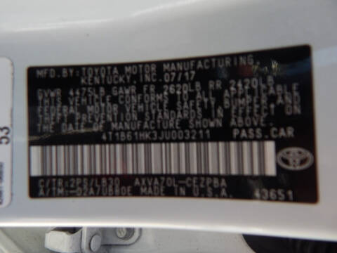 2018 Toyota Camry XSE