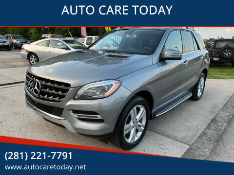 2015 Mercedes-Benz M-Class for sale at AUTO CARE TODAY in Spring TX