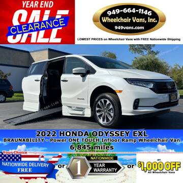 2022 Honda Odyssey for sale at Wheelchair Vans Inc in Laguna Hills CA