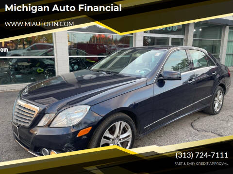 2010 Mercedes-Benz E-Class for sale at Michigan Auto Financial in Dearborn MI