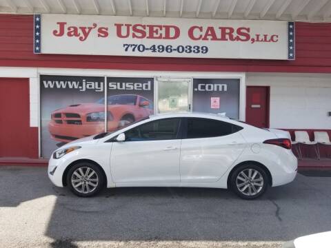 2016 Hyundai Elantra for sale at Jays Used Car LLC in Tucker GA